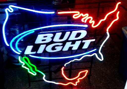 Bud Light America Neon Sign